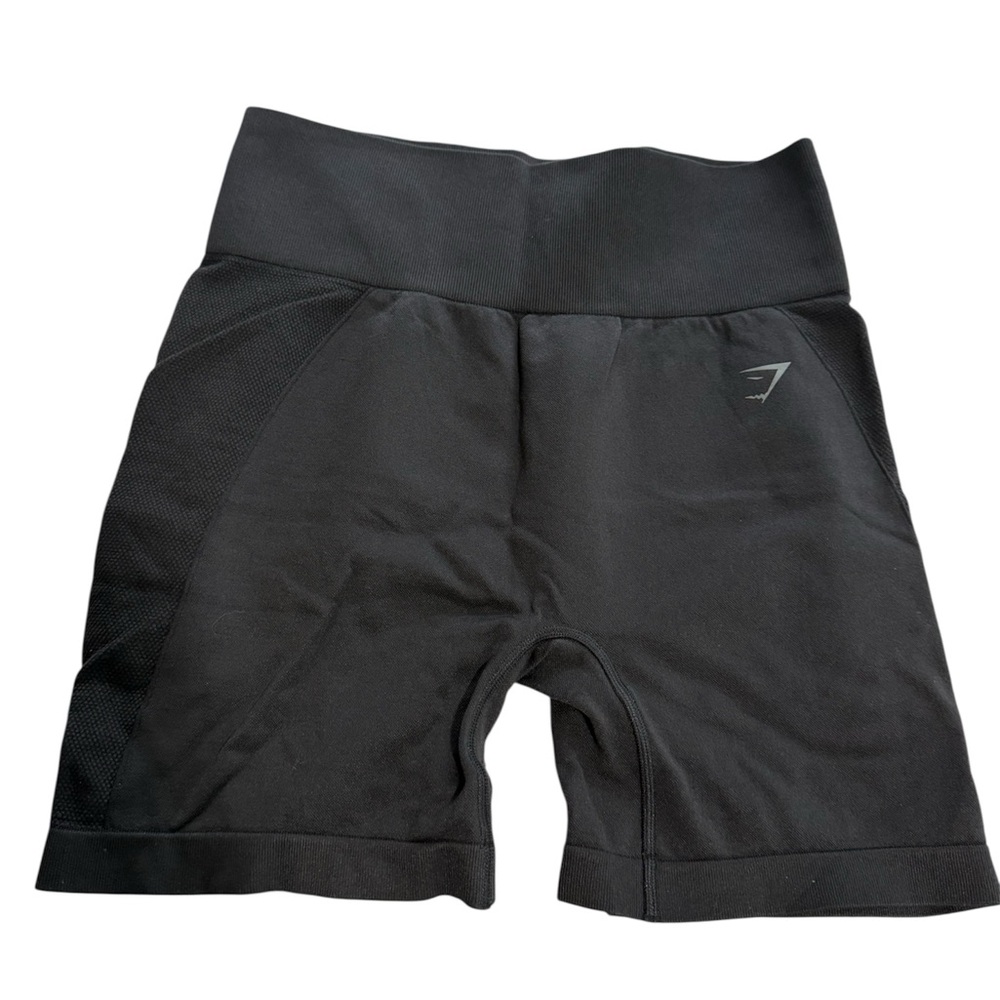 Gymshark Black Athletic Shorts Minimalist Design